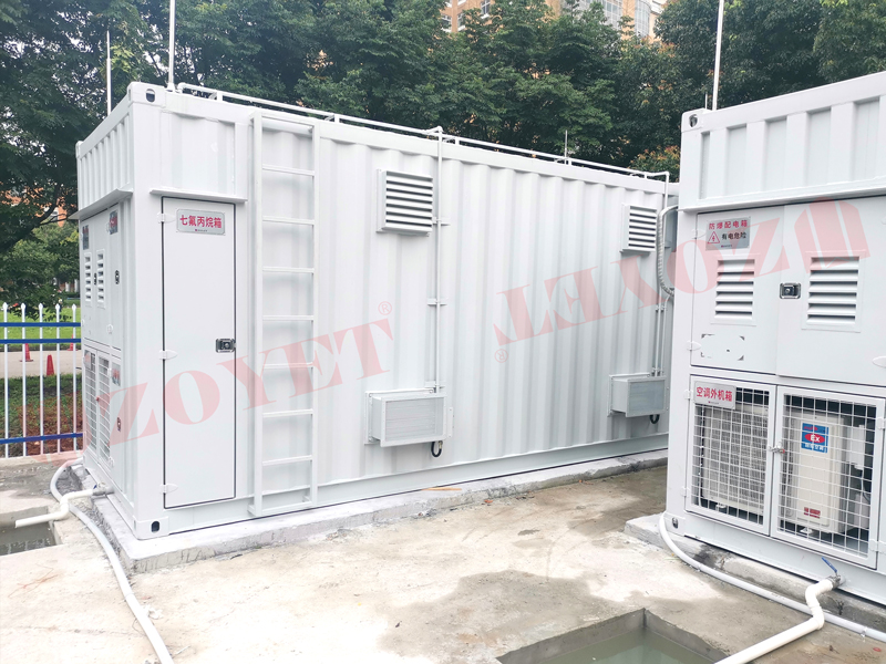 危廢暫存柜側(cè)面示意圖